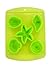 Fairly Odd Novelties Novelty Gag Gift Starfish Seashell Beach Shape 5-Ice Cube Tray Mold, Rubber, Green