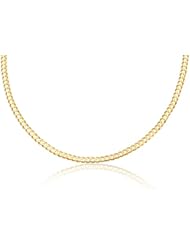 14K Solid Yellow Gold Cuban Curb Link Chain / Necklace 4mm Wide 24" inch Long - Weighing 13.2 Gr.