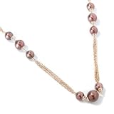 14K Gold 17.5 Cultured Chocolate South Sea Pearl Necklace