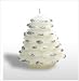 Christmas Tree Candle - Silver