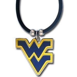 West Virginia Mountaineers Logo Pendant Rubber Necklace – NCAA College Athletics Fan Shop Sports Team Merchandise