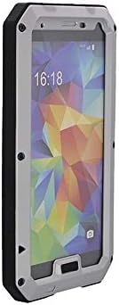 Nancy's Shop Waterproof Cover Case for Samsung Galaxy S5 Sv, Extreme Luxury Waterproof/shockproof/dustproof Aluminum Metal Corning Gorilla Glass Heavy Duty Protection Hard Cover Skin Case for Samsung Galaxy Samsung Galaxy S5 (1-sliver Nancy's Shop Aluminum Metal Waterproof Case Cover)