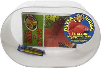 Betta Condo 1 Gallon Oval White (Catalog Category: 