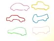 Shaped Rubber Bands Bracelets 12Pack Cars