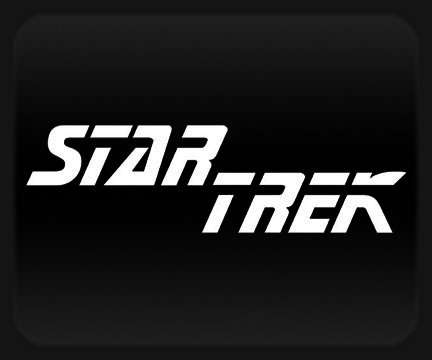  Star Trek White Sticker Decal