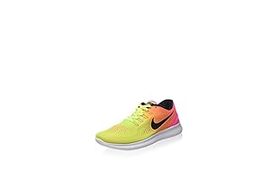 Nike Zapatillas Free RN OC (Amarillo Flúor / Fucsia)