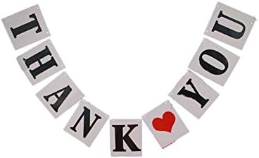 Xikee Wedding Party Bunting Banner Decoration Photo Prop THANK YOU