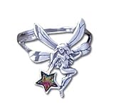 Solid Sterling Silver Crystal Fairy Ring
