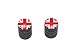 Great Britain Flag - Motorcycle Bike Bicycle - Tire Rim Schrader Valve Stem Caps - Black Cheap