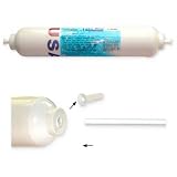 Produkt-Bild: Wasserfilter f&uuml;r Samsung LG K&uuml;hlschr&auml;nke (Side by Side) Anschluss &uuml;ber 5 mm Schlauch beidseitig