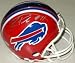 Roscoe Parrish Autographed Buffalo Bills Authentic Mini Football Helmet