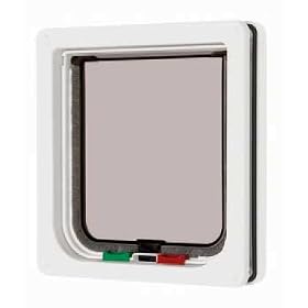 Pet Mate 4 Way Locking Cat Flap White