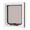 Pet Mate 4 Way Locking Cat Flap White