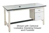 72 X 30 Adjustable Leg Heavy Duty Anti-Static Top Workbench - Beige