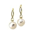 18K Yellow Gold Paspaley South Sea Cultured Fashion Circle Pearl Earrings