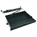 Rack keyboard shelf - 1U - black