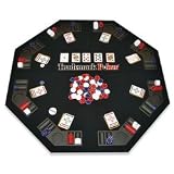 Trademark Poker Texas Traveller Folding Poker Table and Chip Set