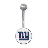 New York Giants 316L Stainless Steel Belly Ring - 14G - 3/8 Inch Bar Length - Sold Individually