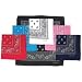 Diamond Plate 6pc Paisley Print Bandana Set Black White Navy Red Turquoise Pink Washable