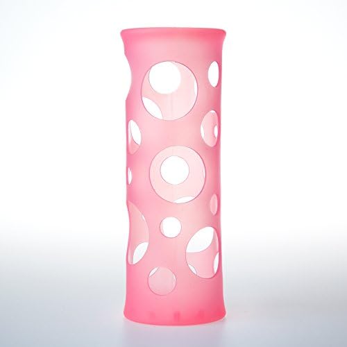 Protective Silicone Sleeve for Glass Bottles: LIFE Bottle, Nalu Sun, Teavli, and LifeON - Pink
