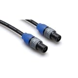 10Ft Speakon-To-Speakon 16Awg 2C Pro Audio Cable With White Earbud Headphones