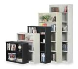 IMAGE OF Storelogic 2HFG3 Bookcase, Steel, 3 Shelf, Black