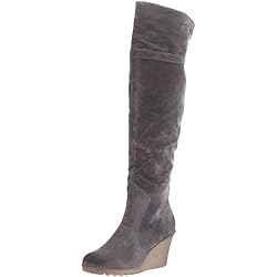 Buffalo Girl 237813 JS SUEDE 114303, Damen Overknees, Grau (GREY 01), EU 41