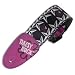 Daisy Rock Guitar Strap, Pink Skulls