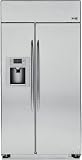 GE Profile : PSB48YSXSS 48in Built-in Side by Side Refrigerator - Stainless Steel