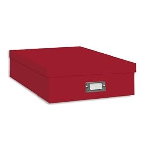 Pioneer-Jumbo-Scrapbook-Storage-Box-Red