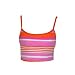 Apparel : Speedo Hibiscus Orange & Pink Striped Tank Swimsuit-top 8