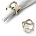 Gold Color Circle Napkin Ring - Set of 4