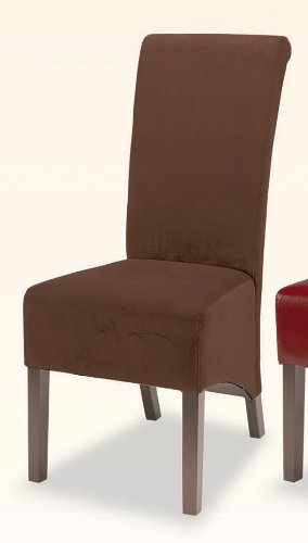 Parson Chair (Set of 2) in Brown Microfiber - Coaster
