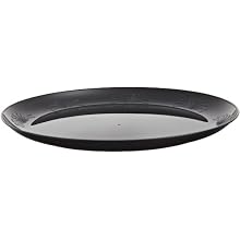 Designerware DWP9180BK 9" Black Polystyrene Round Plate (18 Packs of 10)