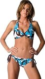 Bora Bora Shirred Halter D/DD Cup Tankini Top by Aerin Rose - Women's Swimwear Plus Size Swimsuit