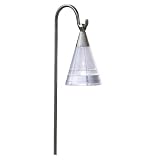 Konstsmide Assisi 7632-000 Solarlaterne (B: 12cm T: 19cm H: 77cm, 1 weiße LED) rostfreier Edelstahl