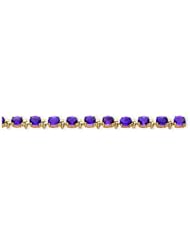 Genuine 14K Yellow Gold Amethyst Bracelet 10 Grams Of Gold 100% Satisfaction Guaranteed.