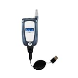Retractable USB Cable for the Nextel i760 with Power Hot Sync and Charge capabilities - Gomadic Brand w/ TipExchange Technology