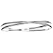 Sterling Silver 2 Interlocking High Polished Bangle Bracelet