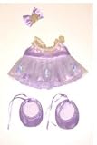 Purple Ballerina Outfit fits 12 Snuggl'ems, most Webkinz, Shining Star and 8 - 10 Make Your Own Stuffed Animals