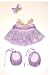 Purple Ballerina Outfit fits 12
