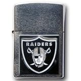 Large Emblem NFL Zippo - Oakland Raiders