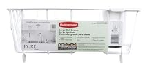 Rubbermaid 6032ARWHT Antimicrobial Large Dish Drainer, White