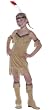 Girls Tan Native Princess Indian Costume - Child Small