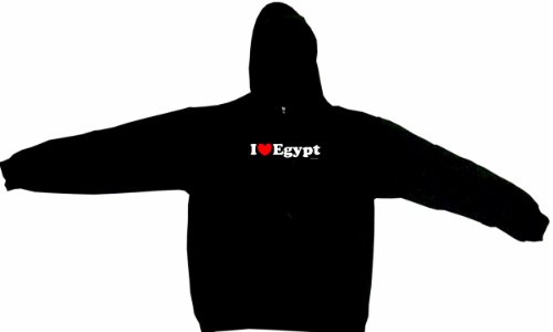 I Heart (Love) Egypt Men's Hoodie Sweat Shirt Small thru 4XL