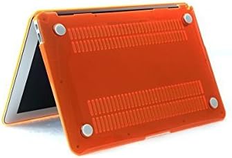 HYAIT 3-in-1 Ultra Slim Crystal Hard Case + Keyboard Cover + Anti-dust Plugs For 13.3-inch Apple MacBook Air A1369 & A1466 - Orange