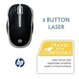 HP 2.4 GHz Wireless Laser Mobile Mouse (Black)