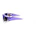 No Glare Polarized Oval Shape Ombre Fitover Sunglasses Purple