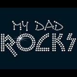 Toddler Bella Long-Sleeve T-Shirt : My Dad Rocks - Trendy Embellished Rhinestone Design