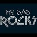 Women's Sweatshirt : My Dad Rocks - Trendy Embellished Rhinestone Design